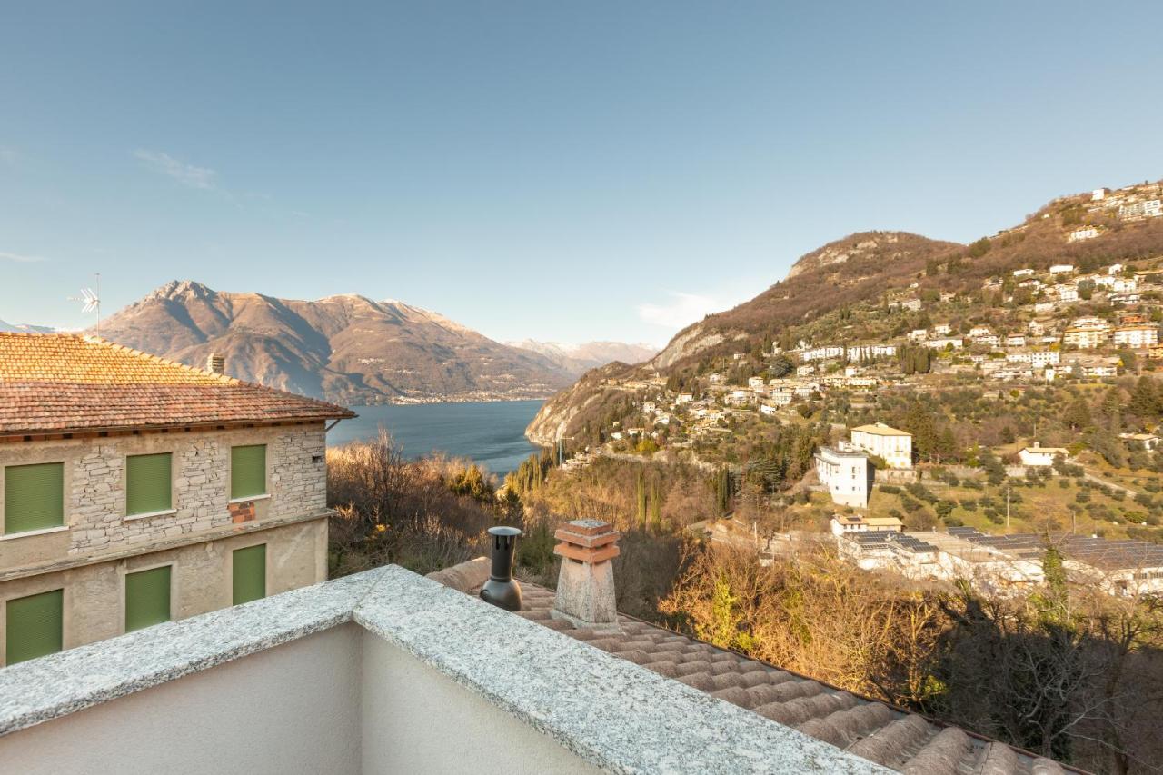 Mysa Properties - Casa Chicca, Flat With Lake View Terrace Perledo Bagian luar foto